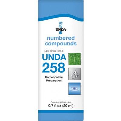 UNDA Numbered Compounds UNDA 258 Homeopathic at Village Vitamin Store