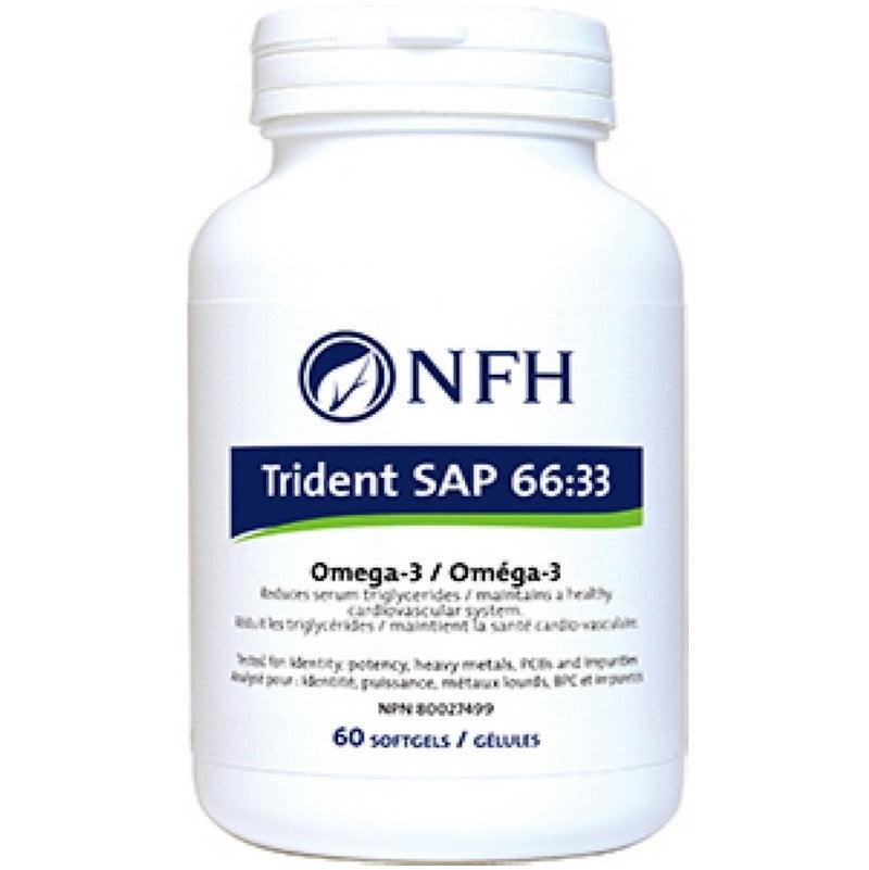 NFH Trident SAP 66:33 Omega 3 60 Softgels Supplements - EFAs at Village Vitamin Store