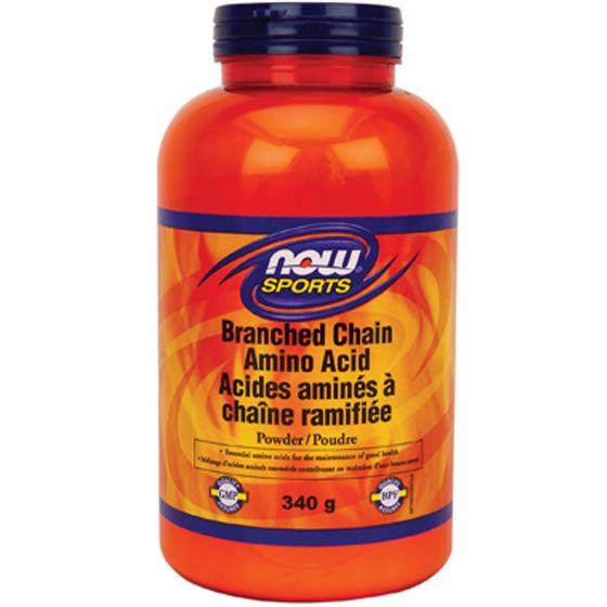 NOW Sports Branched Chain Amino Acid Powder 100% Pure 340G Supplements - Amino Acids at Village Vitamin Store
