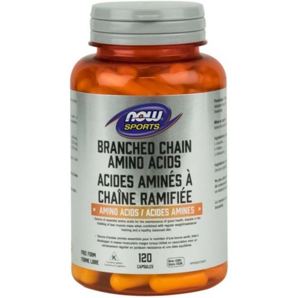 NOW Sports Branched Chain Amino Acids 120 Caps Supplements - Amino Acids at Village Vitamin Store