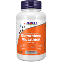 NOW Glutathione 500MG 60 Veggie Caps Supplements - Amino Acids at Village Vitamin Store