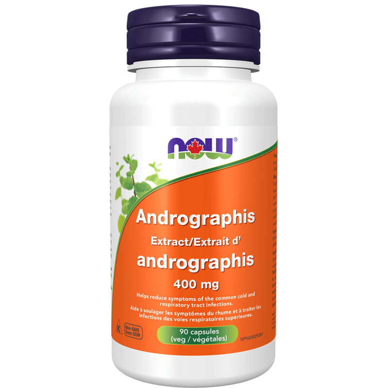 NOW Andrographis Extract 400mg 90 Veggie Caps Supplements - Immune Health at Village Vitamin Store