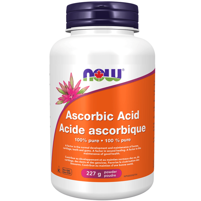 NOW Ascorbic Acid 227g Supplements at Village Vitamin Store