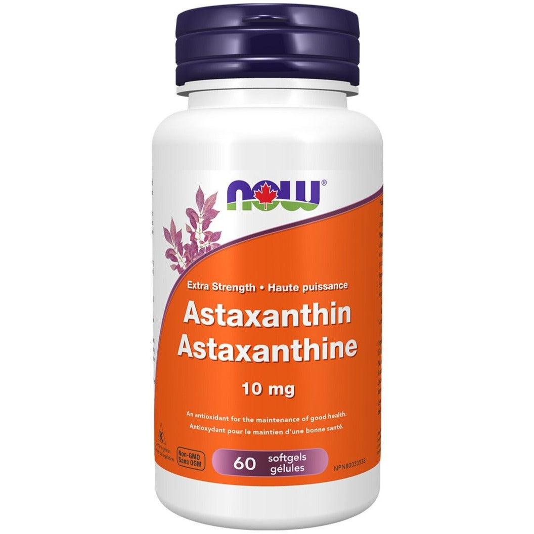 NOW Astaxanthin 10mg 60 Softgels Supplements at Village Vitamin Store