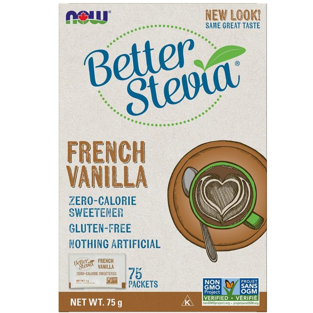 NOW Better Stevia French Vanilla 75 Packs Food Items at Village Vitamin Store
