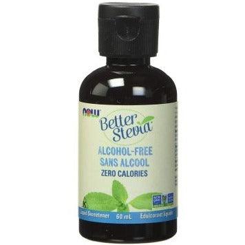 NOW Better Stevia Liquid Sweetener Alcohol-Free 60mL Food Items at Village Vitamin Store
