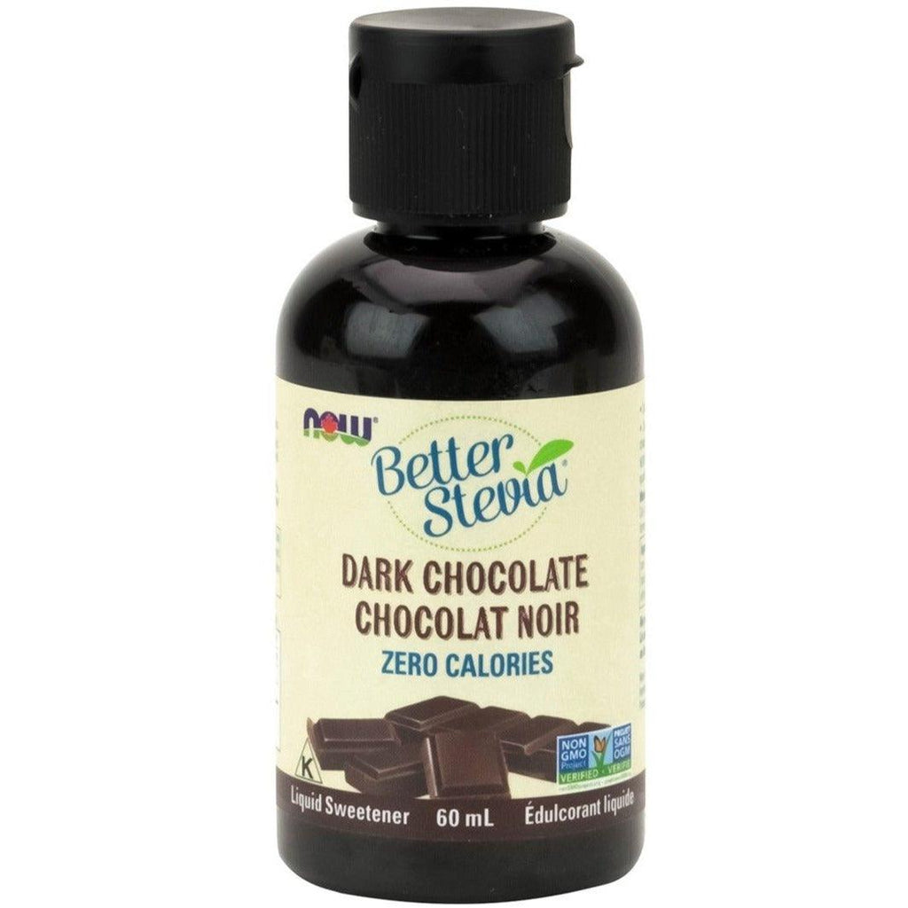 Food/Beverage NOW Better Stevia Liquid Sweetener Dark Chocolate 60mL NOW