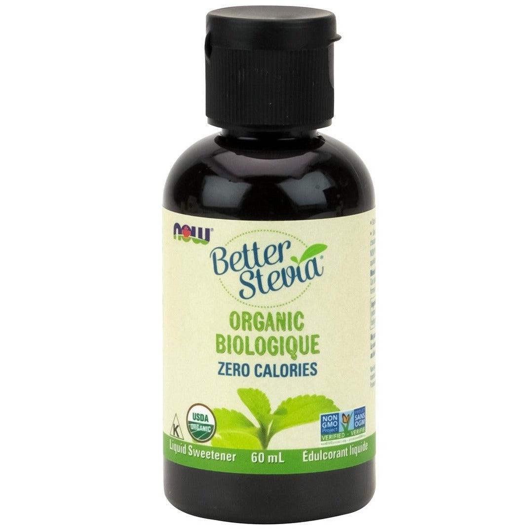 NOW Better Stevia Liquid Sweetener Organic 60mL Food Items at Village Vitamin Store