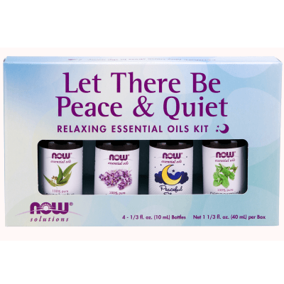 NOW Essential Oils Kit Let There Be Peace & Quiet 4x10mL Essential Oils at Village Vitamin Store