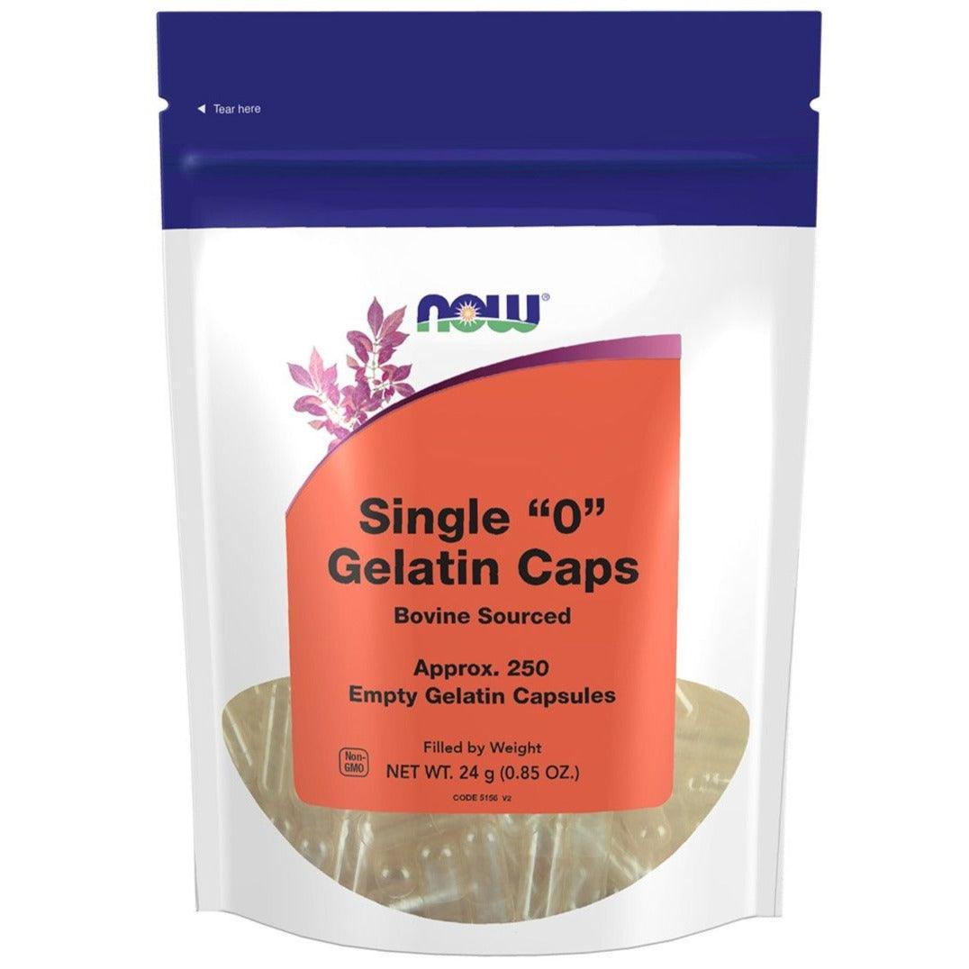 NOW Gelatin Caps "0" 250 Empty Caps Supplements at Village Vitamin Store