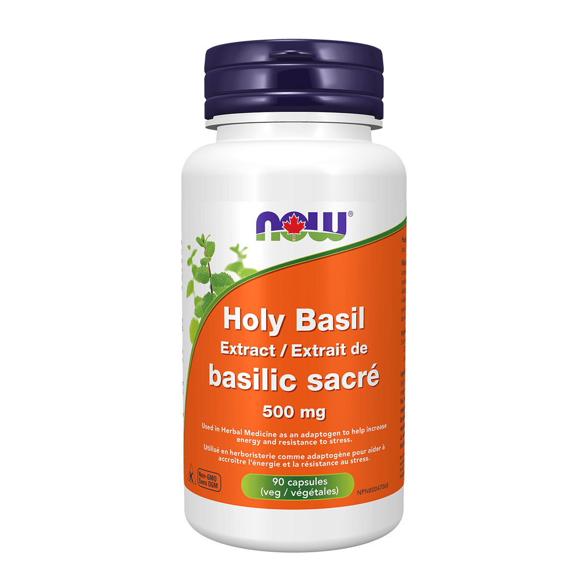NOW Holy Basil 500mg 90caps Supplements at Village Vitamin Store
