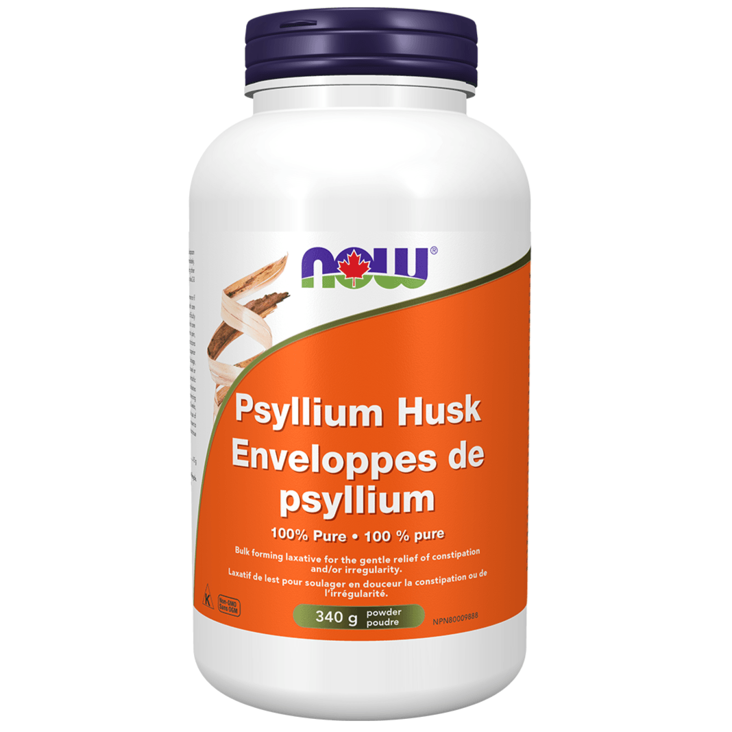 NOW Psyllium Husk Powder 340g Supplements - Digestive Health at Village Vitamin Store