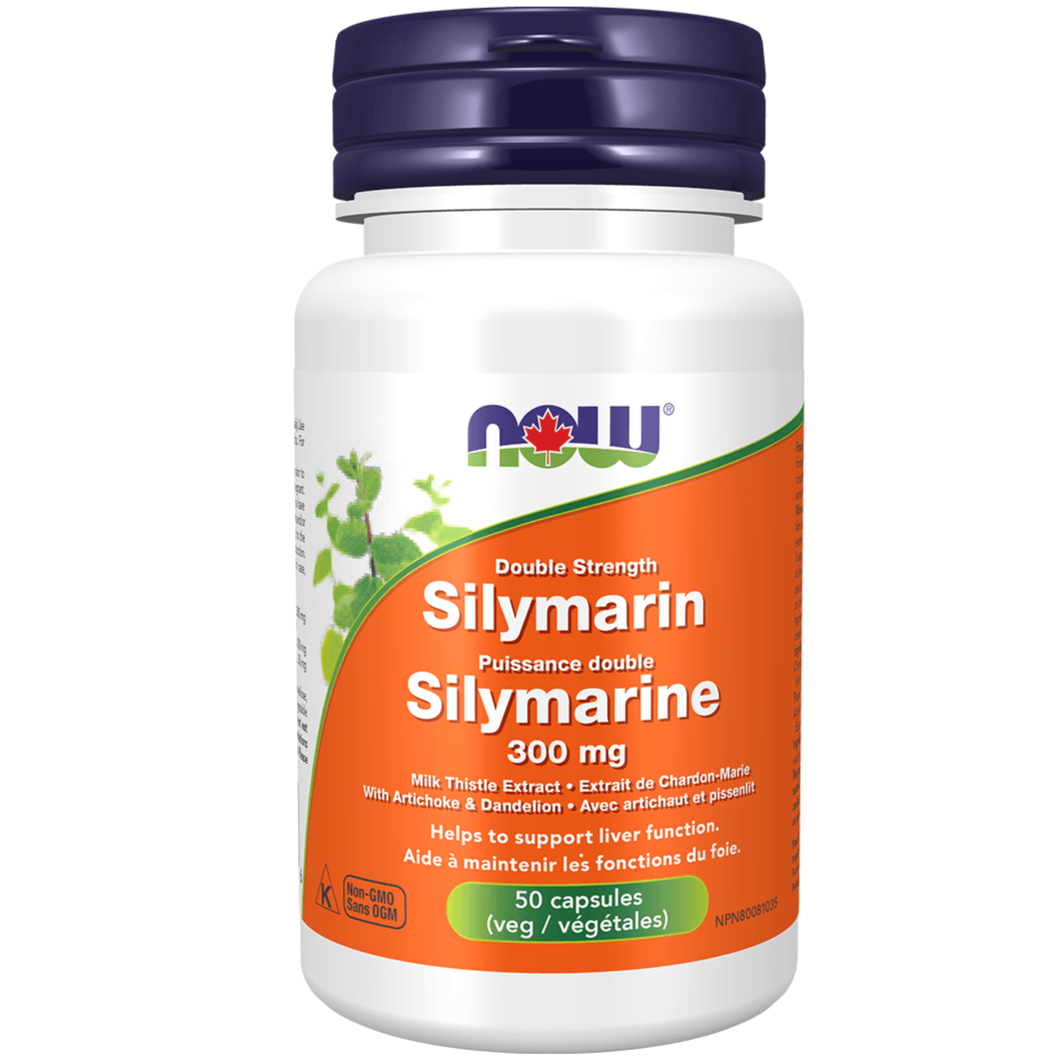 NOW Silymarin 300mg 50 Veggie Caps Supplements - Liver Care at Village Vitamin Store