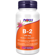 NOW Vitamin B-2 100mg 100 Veggie Caps Vitamins - Vitamin B at Village Vitamin Store