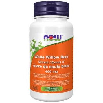 NOW White Willow Bark Extract 400mg 100 Veggie Caps Supplements at Village Vitamin Store