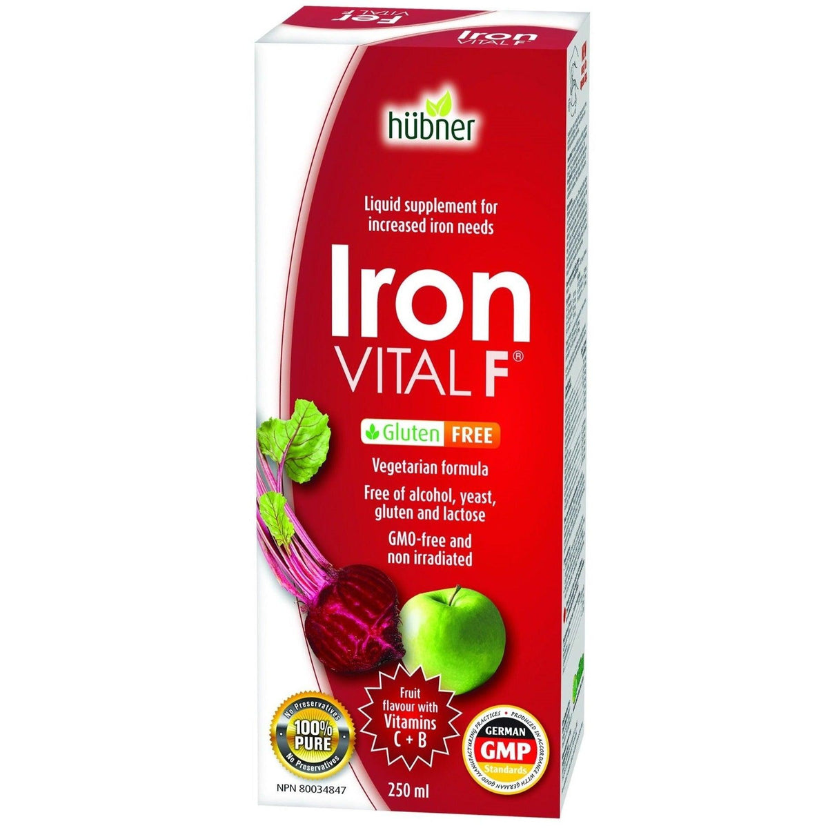 Hubner Iron Vital F 250mL*Product Expiry Aug'2024* Minerals - Iron at Village Vitamin Store
