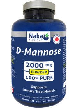 Naka Platinum D-Mannose Powder 2000mg 150g Supplements - Bladder & Kidney Health at Village Vitamin Store