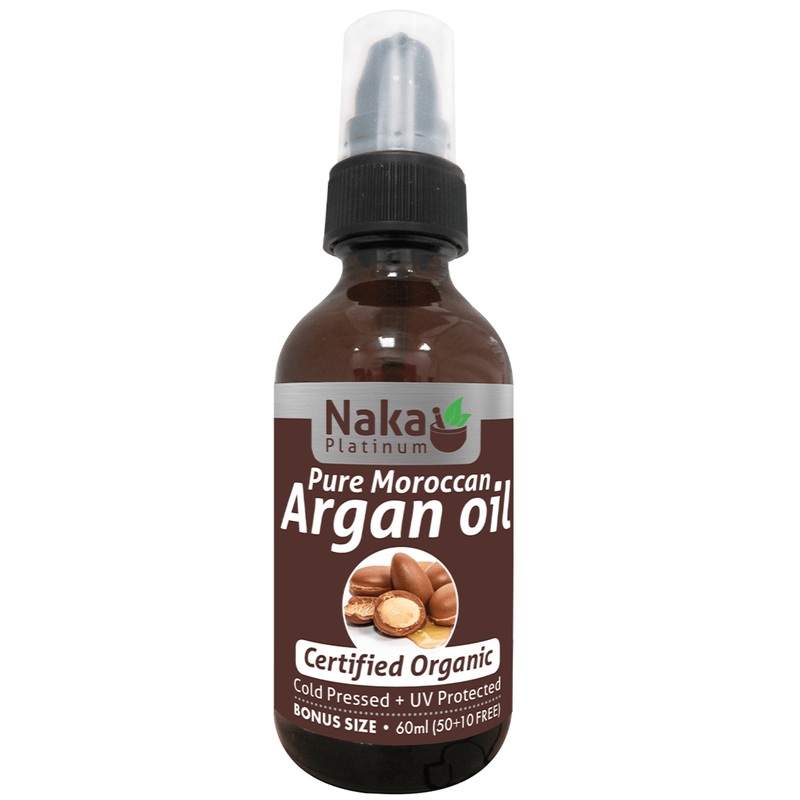 Naka Platinum Pure Moroccan Argan Oil 60ml Beauty Oils at Village Vitamin Store