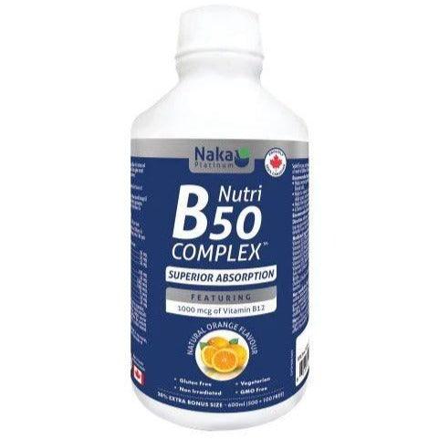 Naka Nutri B50 Liquid 600ml(500+100Free) Vitamins - Vitamin B at Village Vitamin Store