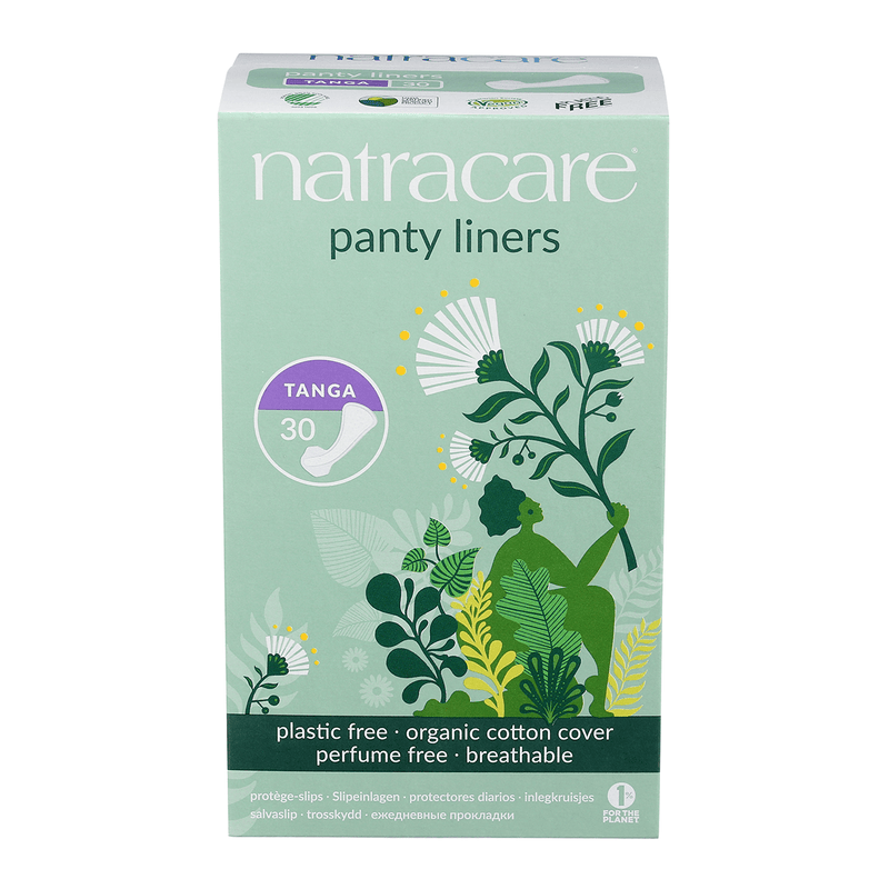 NatraCare Organic Panty Liners Tanga 30 Liners Feminine Sanitary Supplies at Village Vitamin Store