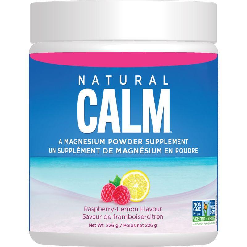 Natural Calm Magnesium Citrate Powder Raspberry Lemon 8 oz Minerals - Magnesium at Village Vitamin Store