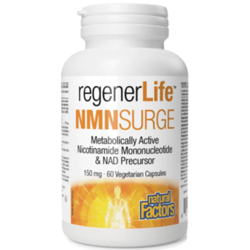 Natural Factors RegenerLife NMNSurge 60 Veggie Caps Supplements at Village Vitamin Store