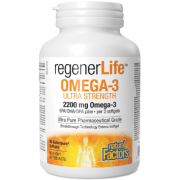 Natural Factors RegenerLife Omega-3 90 Softgels Supplements - EFAs at Village Vitamin Store