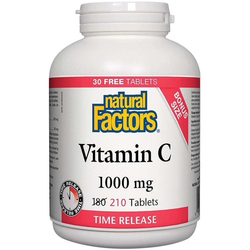 Natural Factors Vitamin C Time Release 1000mg 180+30 Tabs Vitamins - Vitamin C at Village Vitamin Store