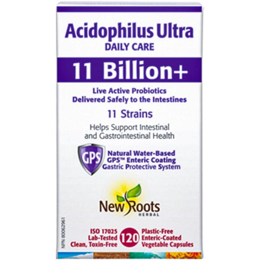 New Roots Acidophilus Ultra 11 Billion Plus 120 Veggie Caps Supplements - Probiotics at Village Vitamin Store
