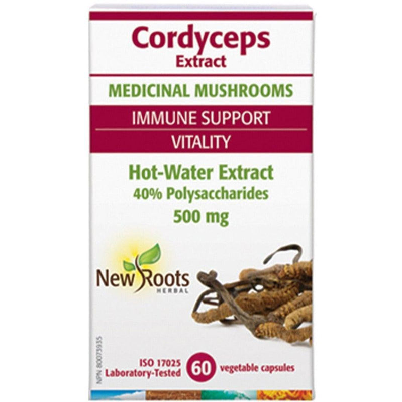 New Roots Cordyceps Extract 500mg 60 Veggie Caps Supplements at Village Vitamin Store