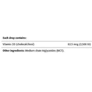 New Roots Vitamin D3 2500IU 30ml Vitamins - Vitamin D at Village Vitamin Store