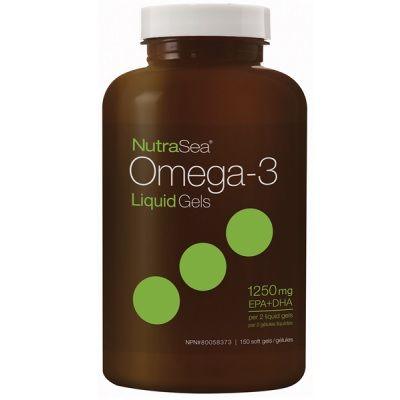 NutraSea Omega-3 Liquid Gels 150 Softgels Supplements - EFAs at Village Vitamin Store