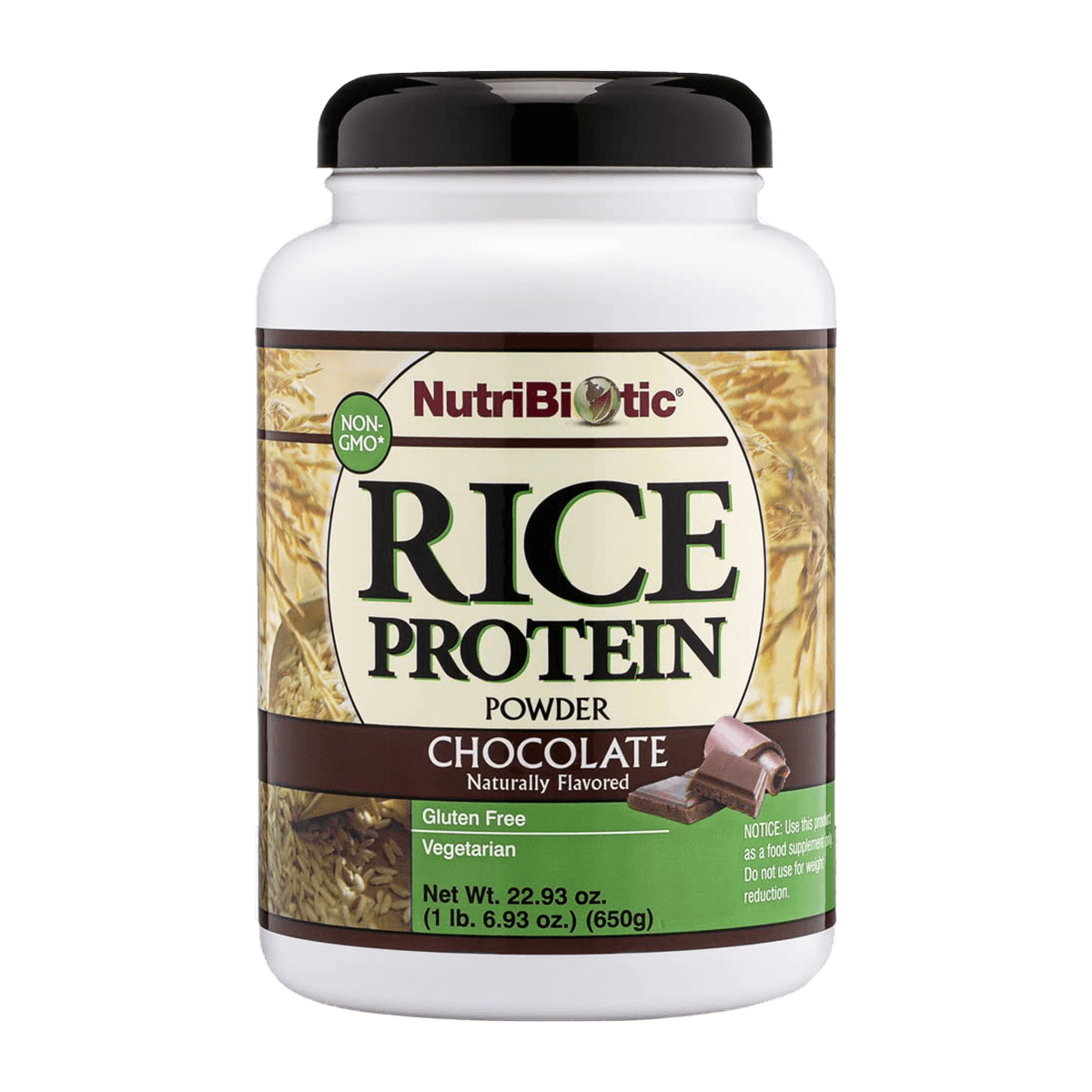 Nutri Biotic Rice Protein Chocolate 650g Supplements - Protein at Village Vitamin Store