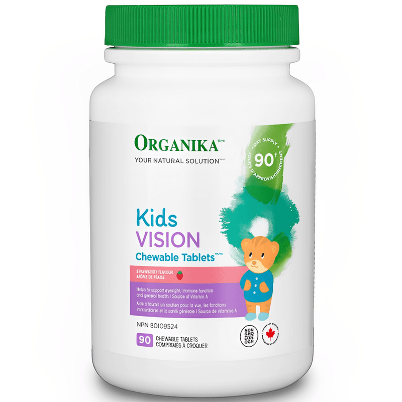 Organika Kids Vision 90 Chewable Tabs Supplements - Kids at Village Vitamin Store
