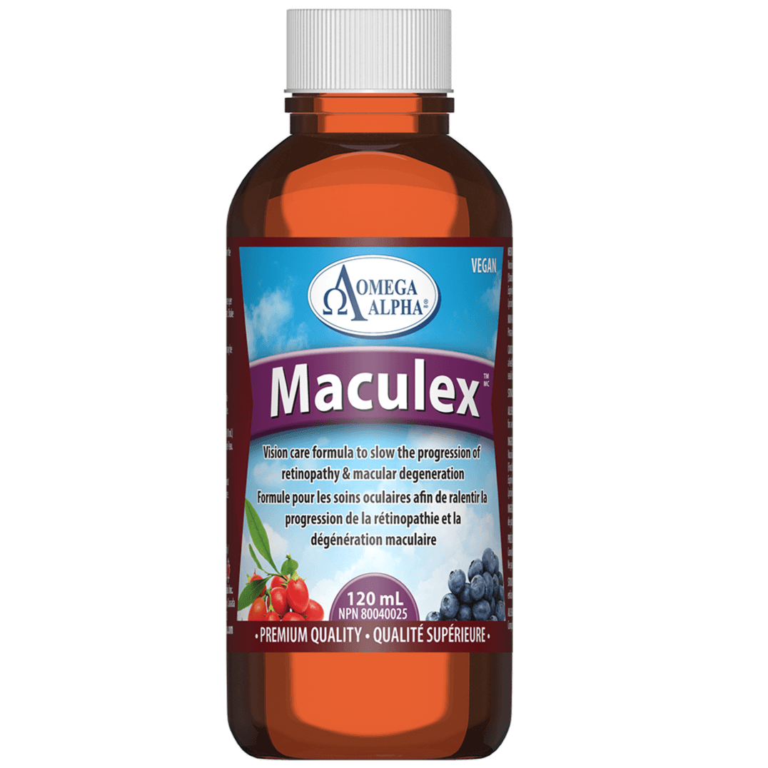 Omega Alpha Maculex Liquid 120mL | Village Vitamin Store Canada
