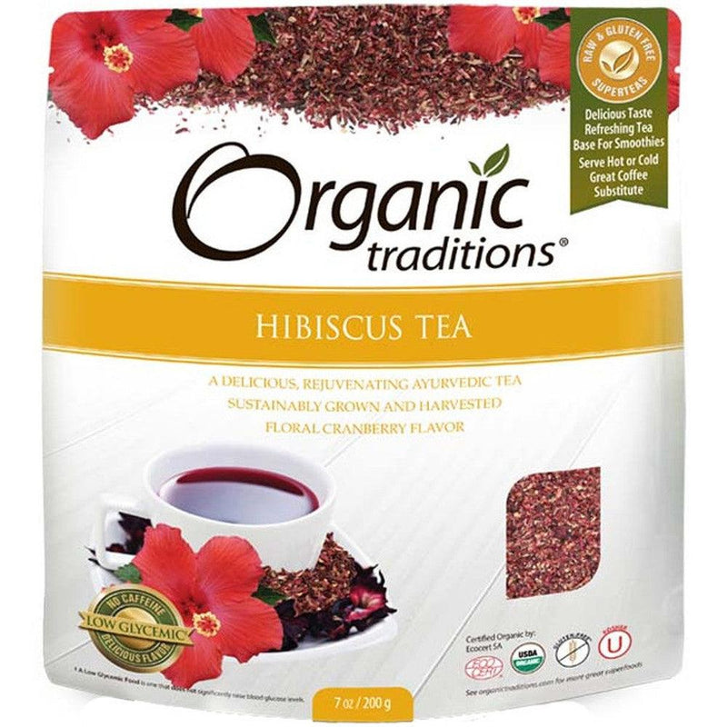 Organic Traditions Hibiscus Tea Cut 200G Food Items at Village Vitamin Store