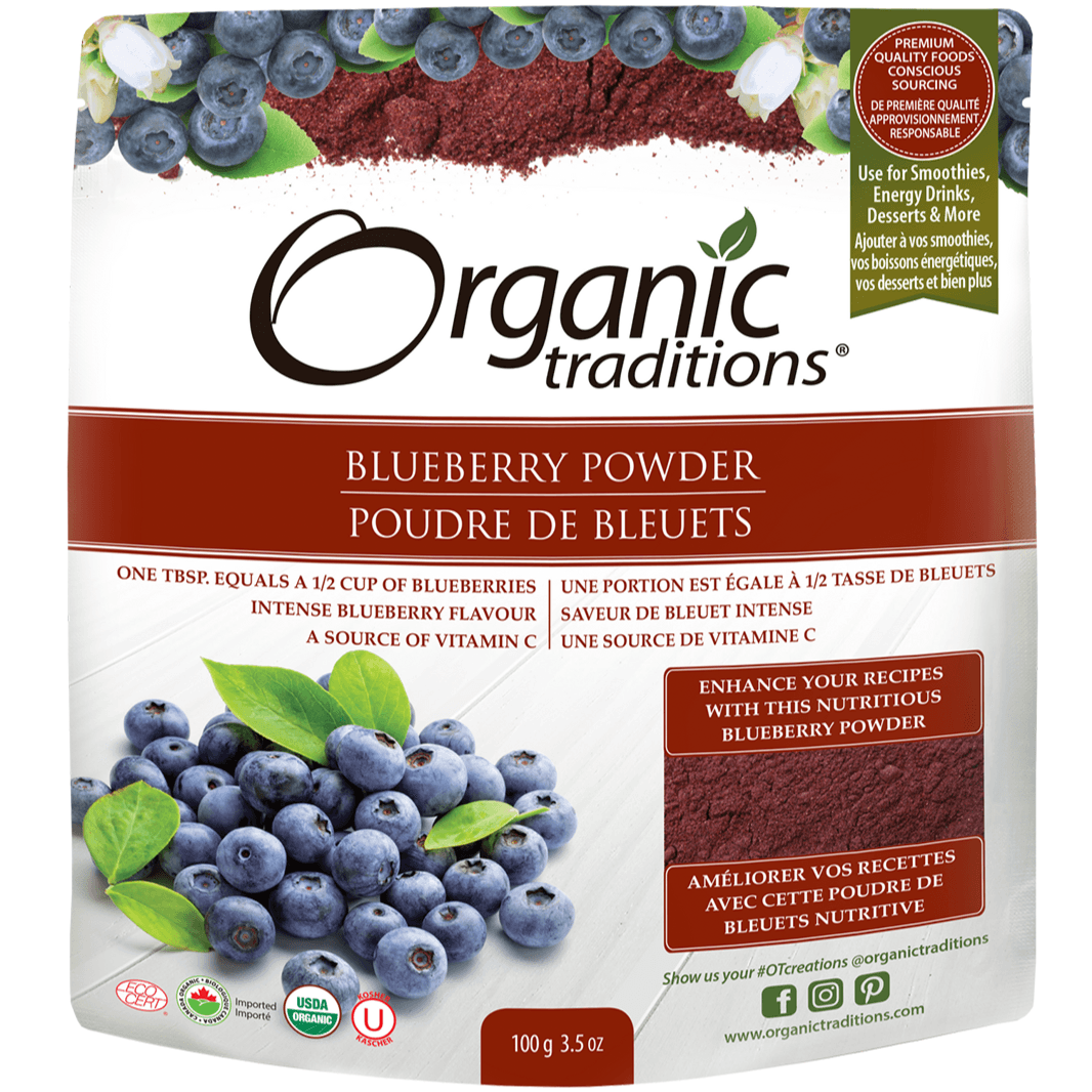 Organic Traditions Organic Blueberry Powder 100g Food Items at Village Vitamin Store