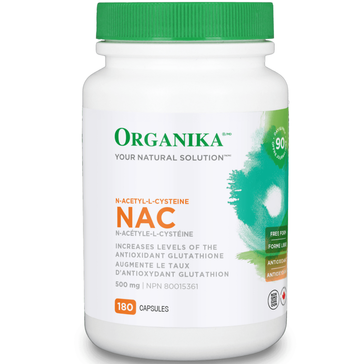 Organika NAC 500mg 180 Caps Supplements - Amino Acids at Village Vitamin Store