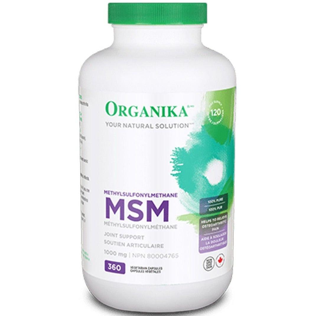 Organika MSM 1000MG 360 Caps Supplements - Joint Care at Village Vitamin Store