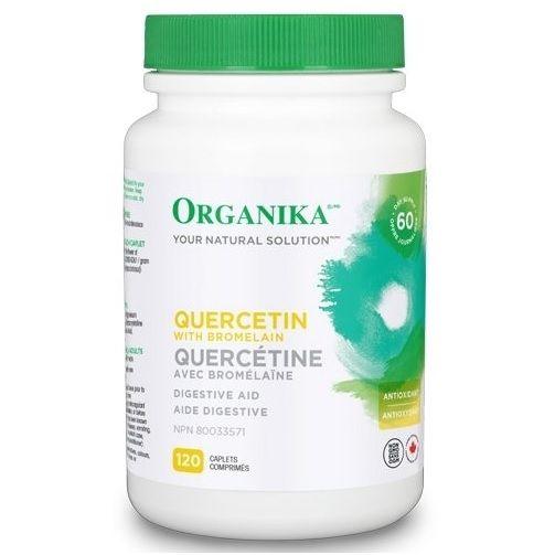 Organika Quercetin with Bromelain 120 Caplets Supplements at Village Vitamin Store