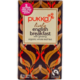 Pukka Herbs, Lively English Breakfast Tea, Organic Whole Leaf Tea, 20 Tea Sachets Food Items at Village Vitamin Store
