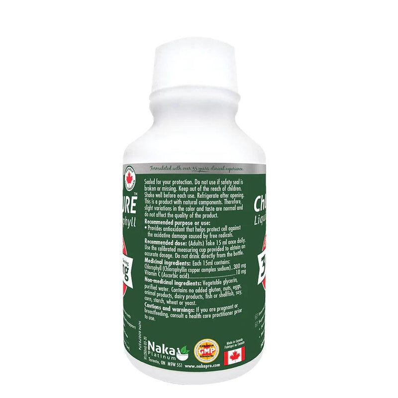 Naka Platinum ChloroPURE 300mg 600ml Unflavoured Supplements at Village Vitamin Store