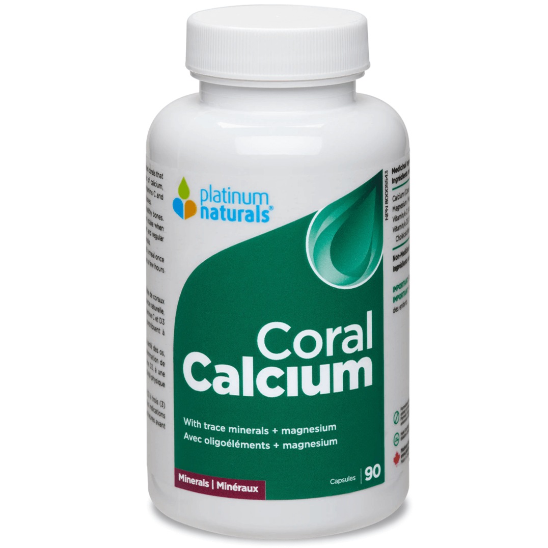 Platinum Naturals Coral Calcium 90 Caps Minerals - Calcium at Village Vitamin Store