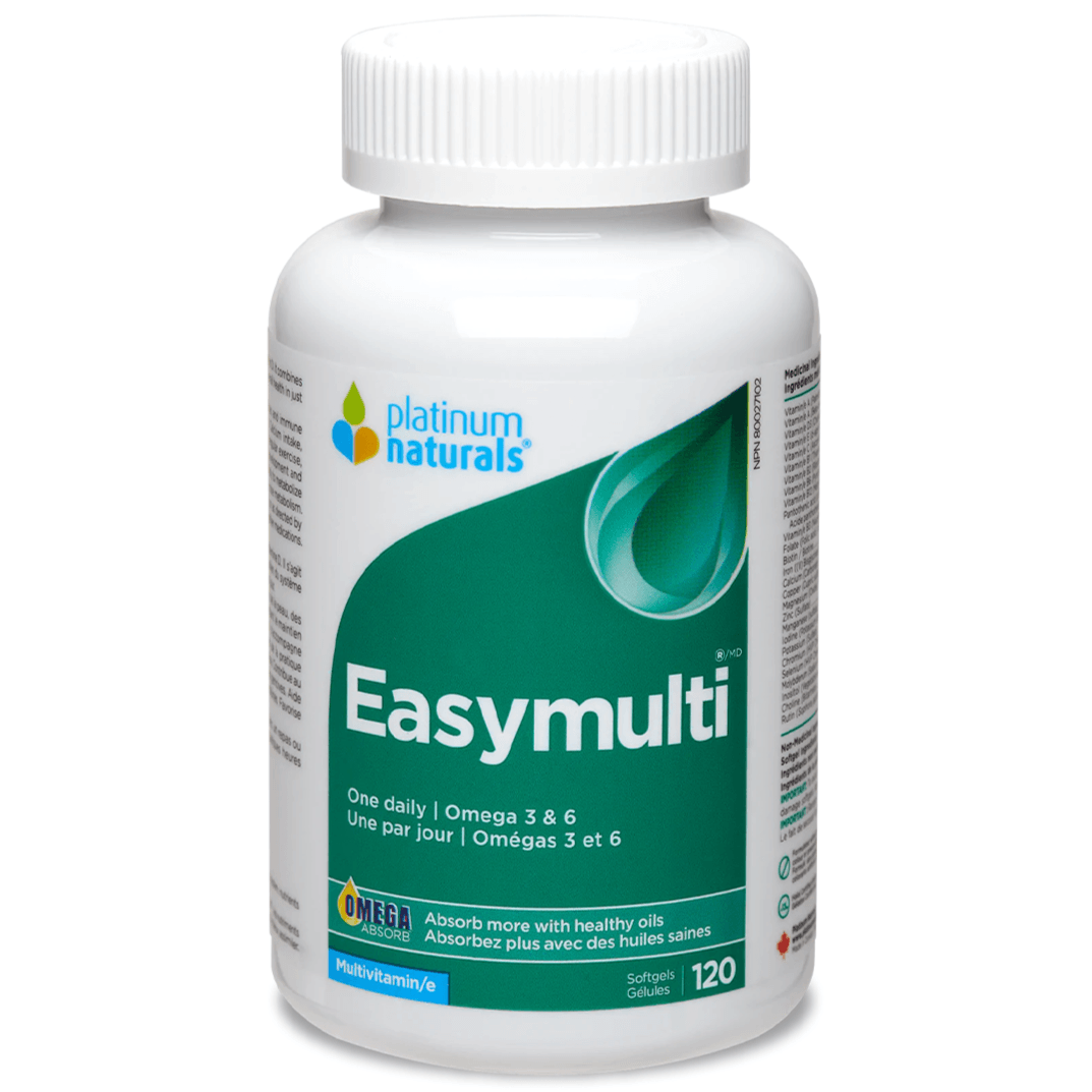 Platinum Naturals Easymulti 120 Softgels Vitamins - Multivitamins at Village Vitamin Store