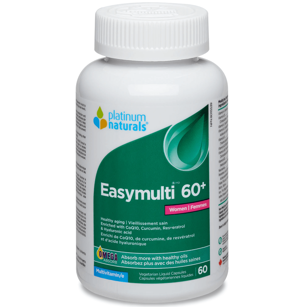 Platinum Naturals Easymulti 60+ Women 60 Veggie Caps Vitamins - Multivitamins at Village Vitamin Store