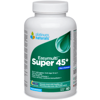 Platinum Naturals Easymulti Super 45+ Men 60 Softgels Vitamins - Multivitamins at Village Vitamin Store