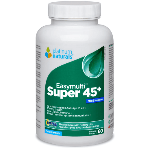 Platinum Naturals Easymulti Super 45+ Men 60 Softgels Vitamins - Multivitamins at Village Vitamin Store