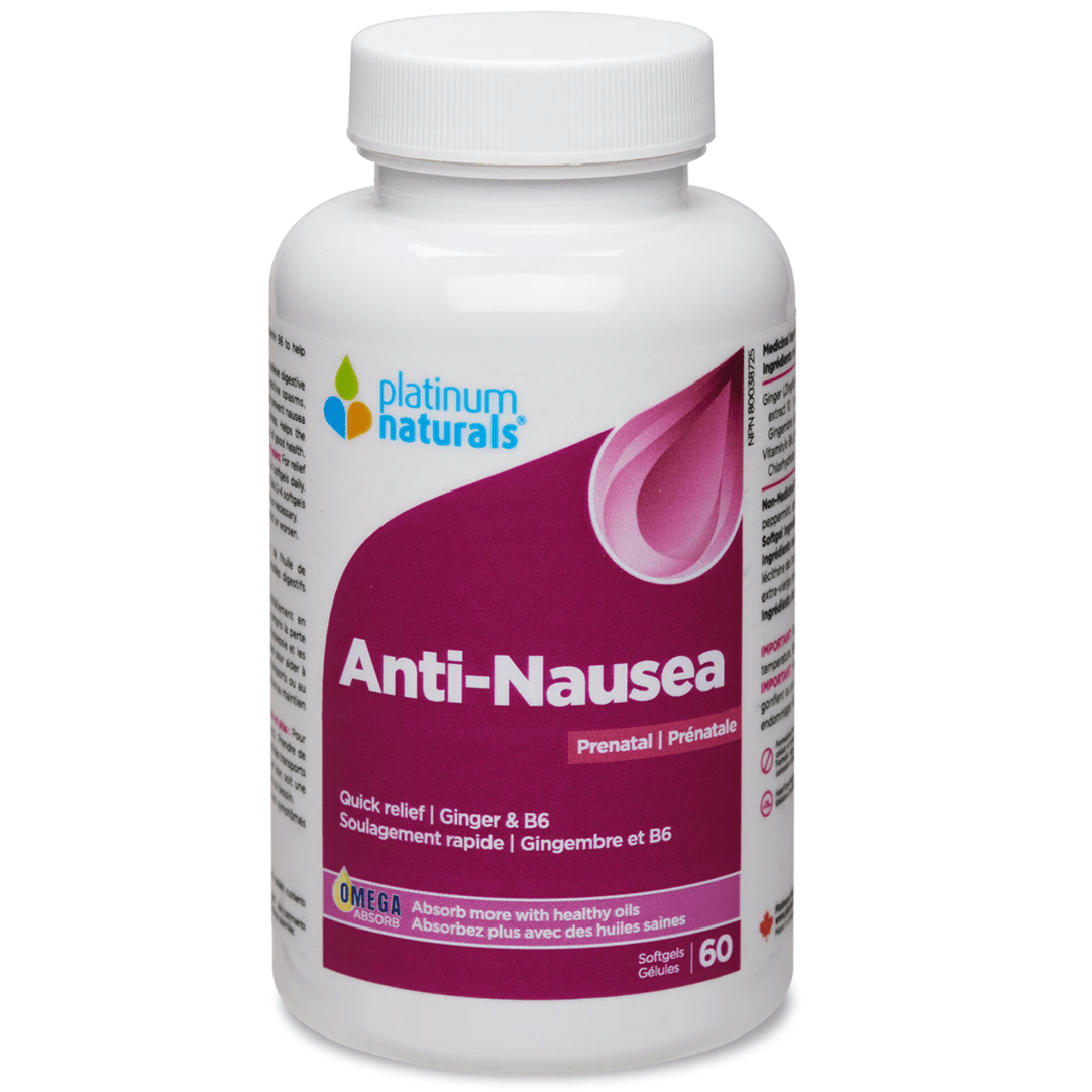 Platinum Naturals Prenatal Anti-Nausea 60 Softgels Supplements - Prenatal at Village Vitamin Store