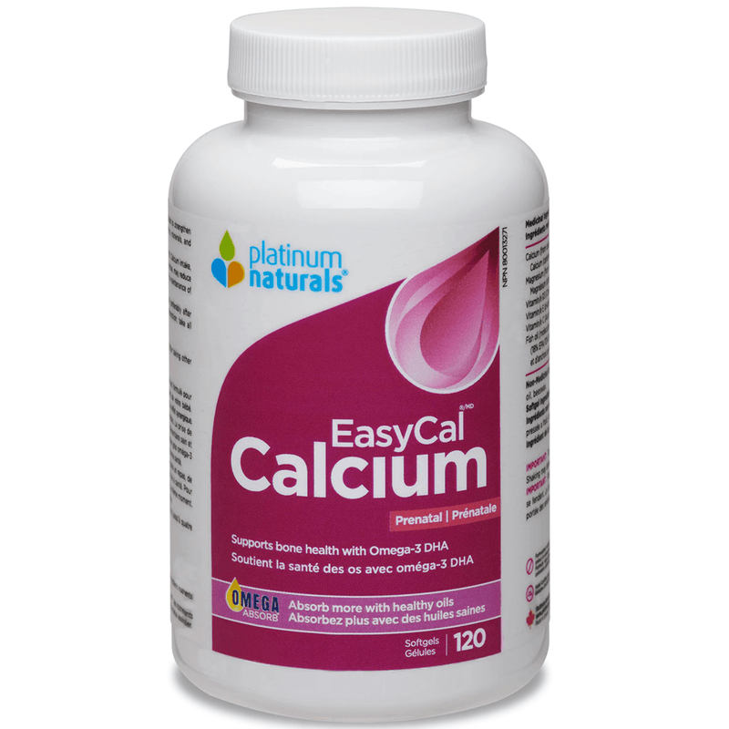 Platinum Naturals Prenatal EasyCal Calcium 120 Softgels Supplements - Prenatal at Village Vitamin Store