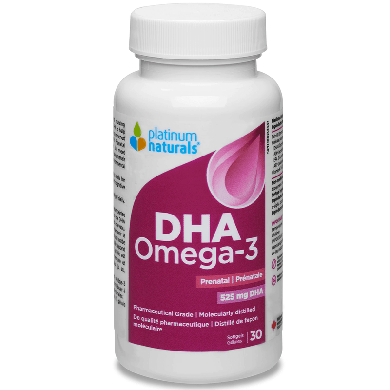 Platinum Naturals Prenatal Omega-3 DHA 30 Softgels Supplements - Prenatal at Village Vitamin Store